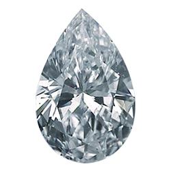 0.70 Carats, Pear Diamond with Very Good Cut, F Color, SI2 Clarity and Certified by GIA