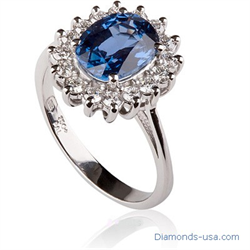 Picture of Kate Middleton Sapphire engagement ring