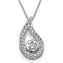 Designers pendant with 0.60 carat round diamonds
