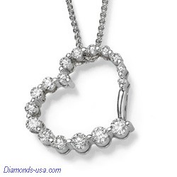 The Journey,1 carat diamonds necklace