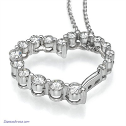 Foto El collar de diamantes de 1 quilate The Journey" (la Travesía) de
