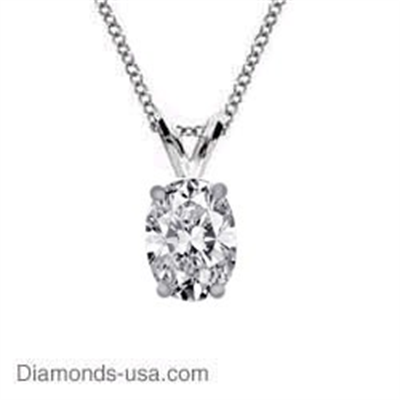 Solitaire Pendant for Cushions & Oval diamonds