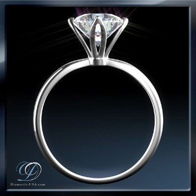 Tulip style solitaire engagement ring settings