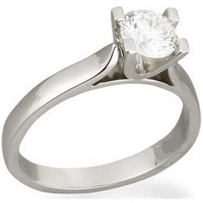 U Head, Wide Cathedral solitaire engagement ring