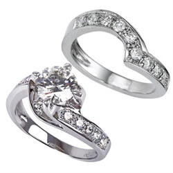 Picture of Designers Bridal set 1 carat side diamonds