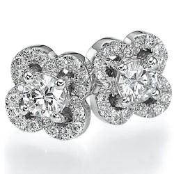 0.55 carat diamonds Club earring