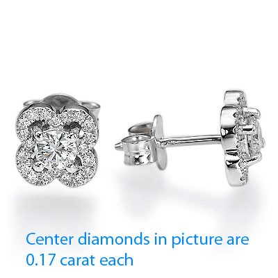 0.55 carat diamonds Club earring