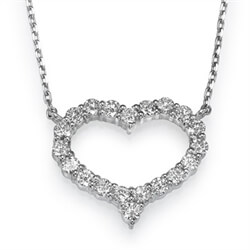 Foto Collar Corazón Diamantes de