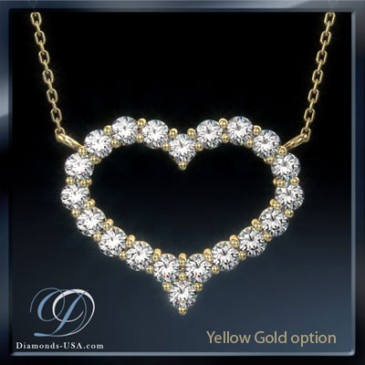 Diamonds Heart necklace