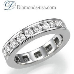 Picture of 1.90 carat Round Diamond Eternity Ring - I SI2