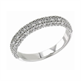 Picture of Three rows diamond wedding or anniversary band