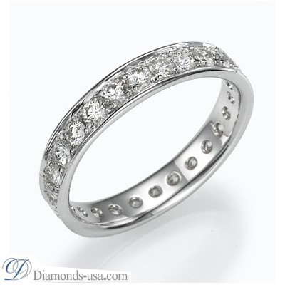 Eternity ring with 0.64 carat round diamonds