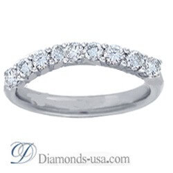 Picture of wedding or anniversary ring, 9 diamonds