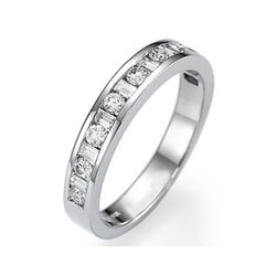 Picture of Rounds and Baguettes diamond wedding band