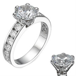 Picture of 1 carat Channel set Engagement ring
