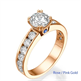 Picture of 1 carat of side diamonds engagement ring