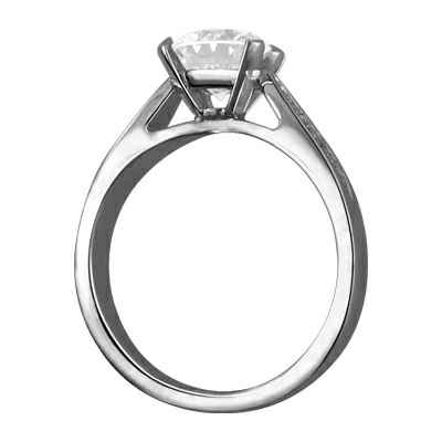 Designers side diamonds engagement ring settings