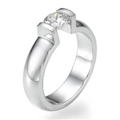 Classic Tension engagement ring