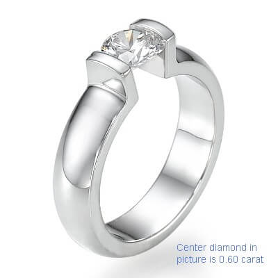Classic Tension engagement ring