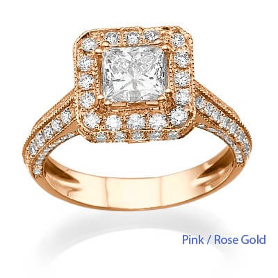 Designers Princess diamond engagement ring