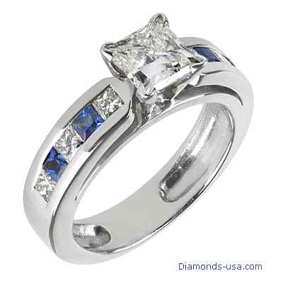 Engagement ring settings, diamonds & sapphires