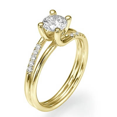 The Omega diamond engagement ring