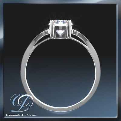 Engagement ring settings with side diamonds