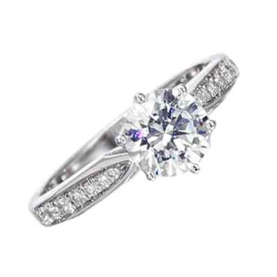 Designers prongs head engagement ring