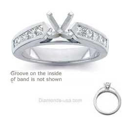 Picture of Engagement ring set with 0.8Cts diamonds
