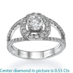 Picture of Diamond ring,0.50 carat sides
