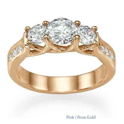 New Crisscross three stones ring for Roundds & Princess