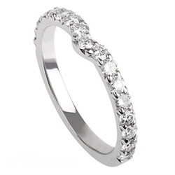 Picture of Notch diamonds wedding ring