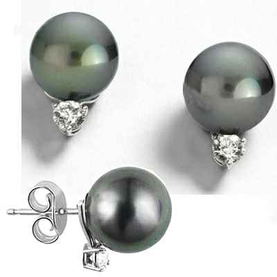 9.5mm South sea pearl stud earrings