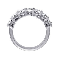Picture of 2 carat seven Cushions diamond ring