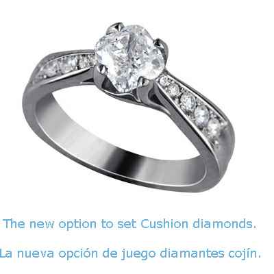 Crisscross engagement ring with diamonds