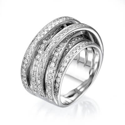 1.50 carat anniversary or cocktail diamond ring