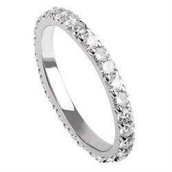 Picture of 1 carat Round diamonds wedding eternity ring