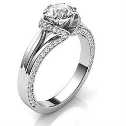 Picture of The lips, Vintage style engagement ring