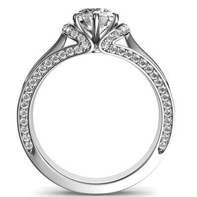 The lips, Vintage style engagement ring