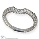 Picture of Hand engraved matching wedding  ring with diamonds