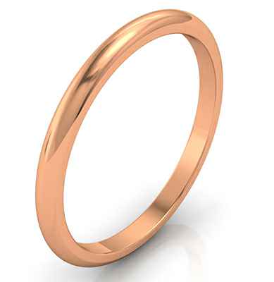 Delicate wedding band 1.90mm width