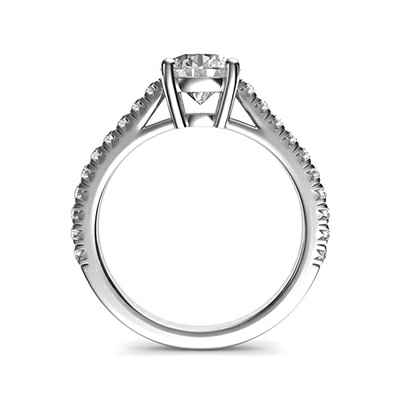The new Classic style basket engagement ring with side diamonds