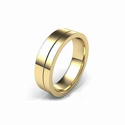 Comfort fit wedding band 5.5mm wide