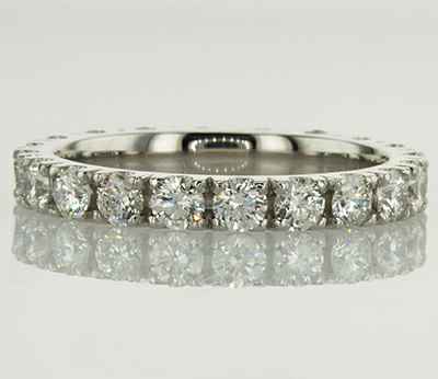 2.7mm eternity ring, 1.50 carats