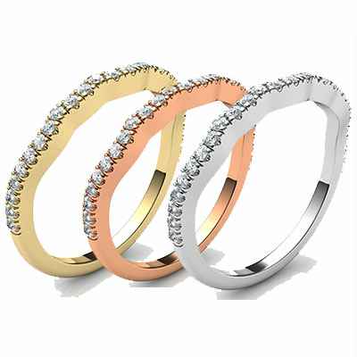Matching wedding band to swirl engagement ring
