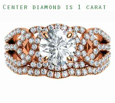 Low Profile Swirl bridal set tailored to your diamond, Low or High Profile ring