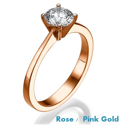 The Beauty, Solitaire  Rose Gold engagement ring
