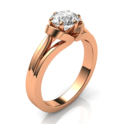Picture of The nest solitaire vintage Rose Gold engagement ring