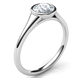 Picture of Sleek and elegant low profile engagement ring for rounds-Beyonce