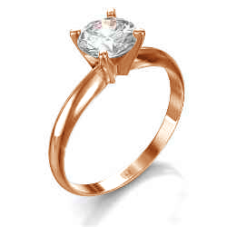Picture of  Rose Gold Classic style solitaire engagement ring